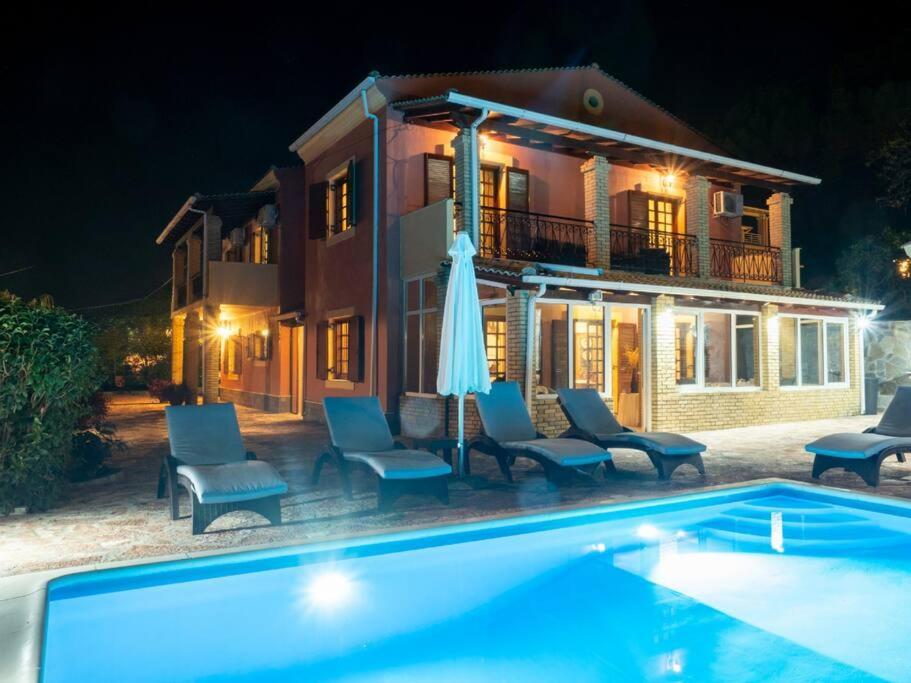 Poli House Family Villa W/ Pool Corfu  Eksteriør bilde