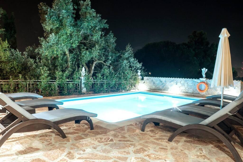 Poli House Family Villa W/ Pool Corfu  Eksteriør bilde